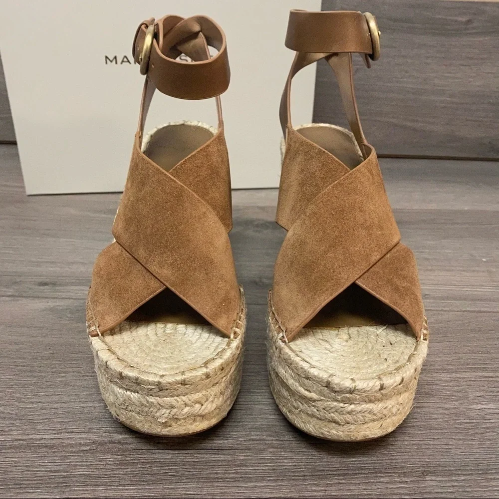 Marc Fisher | Abacia Natural Multi Suede Wedges
